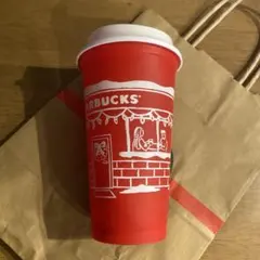 スターバックス 赤色　リューザブルカップ　クリスマス