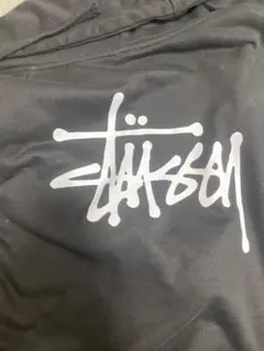 Stüssy ブラック パーカー ロゴ