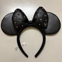 スタッズ付きブラックミニーカチューシャ