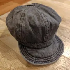 グレー デニム風 キャスケット