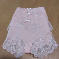3枚セット　ピンク フリル レース ハイウエストショーツ