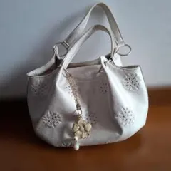 MICHEAL　KLEIN　ホワイトハンドバッグ