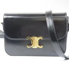 ♡♡ CELINE セリーヌ クラシック トリオンフ ショルダーバッグ ブラック