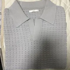 ウィム/半袖ニットポロ