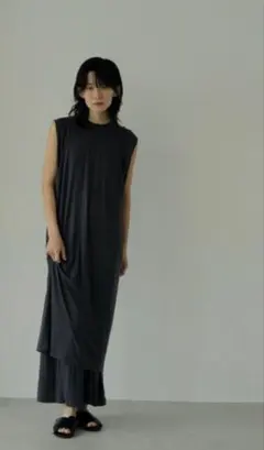 YONFAヨンファ クーコーワンピース gray brown Sサイズ - メルカリ