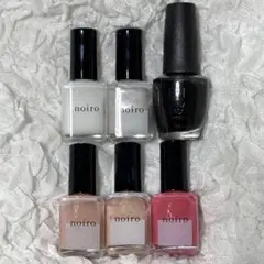 noiro OPI ベースコート ネイルカラー 6本セット