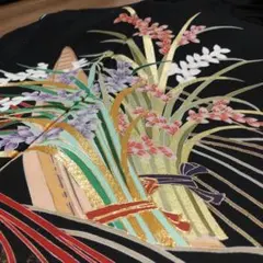 豊潤な逸品&極美品【正絹 和装小物 着物 振袖 留袖 和装 訪問着 黒留袖】のサムネイル