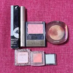 【おまとめ！お得】単色アイカラー、マスカラ、グリーンコンシーラー、チーク