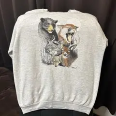 FRUIT OF THE LOOM スウェット グレー XL アニマル