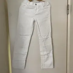 プチバトー　白　ロングパンツ　140センチのサムネイル