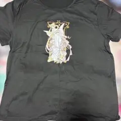 キャラクター プリント Tシャツ 黒