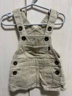 コーデュロイオーバーオール 70cm ベージュ