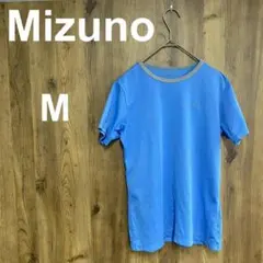 MIZUNO スポーツウェア ブルー M ミズノ トップス 半袖 Tシャツ