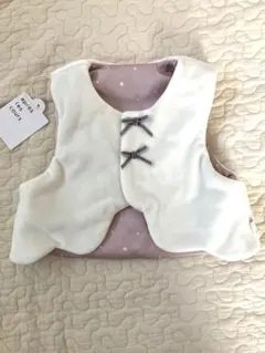 ベビーベスト 60~70cm 星柄裏地