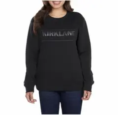 Kirkland ブラック ユニセックス ロゴクルーネック トレーナー L/XL