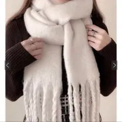 GRL マフラー アイボリー fo1250