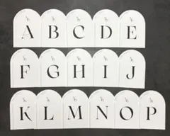 ☆両面印刷☆【即購入OK!】テーブルナンバー 16枚セット（A〜P）