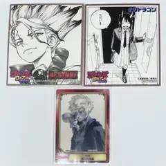 SCF 地獄楽 亜左弔兵衛 クリアカード Dr.STONE ルリドラゴン 色紙