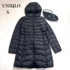 新品 ユニクロウルトラライトダウン エキストラウォームフーテッドコートS黒