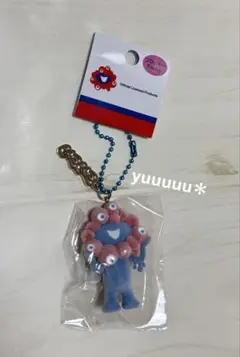 ミャクミャク フロッキー　立体PVC キーホルダー プレート付 万博 新品