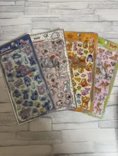 【新作！正規品】ディズニー プチドロップステッカー 4点セット