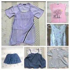 キッズ服セット（ワンピース・シャツ・スカートなど）まとめ売り