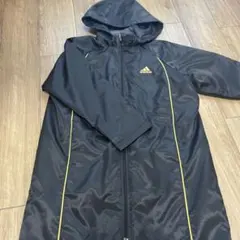 140cm アディダス/adidas のベンチコート 黒、ゴールド