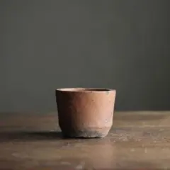 焼きしめ 火入 筒茶碗 壺屋焼 八重山焼 古琉球 古美術 古道具 No.3