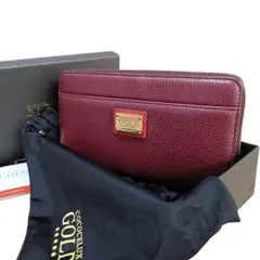 COCOCELUX GOLD 長財布 クロコ型押し ピンク×レッド - メルカリ