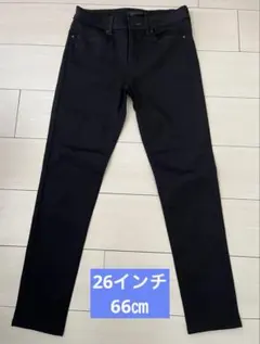 ユニクロ　ウルトラストレッチジーンズ　26 66㎝　一度着用　美品　ブラック