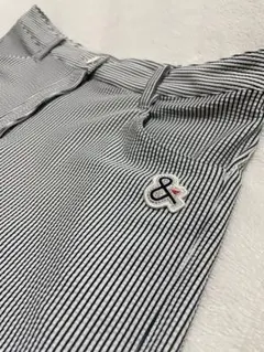 アンパスィ　レディース用　ゴルフショートパンツ(ストライプ、Lサイズ)