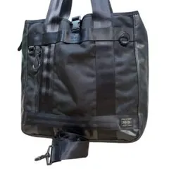 ポーター ヒート トートバッグ 2WAY ブラック A4収納可 PORTER