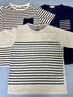 ボーダーTシャツ 3枚セット メンズ　M