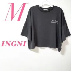 INGNI Tシャツ グレー Mサイズ ワンポイント　ストリートカジュアルコーデ