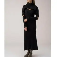 【オンライン完売品】Snidel 3pieceニットワンピース