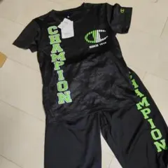 Champion Tシャツ 140 黒/緑