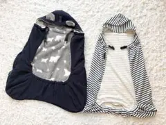 ベビー用フード付きブランケット 2点セット　抱っこひも