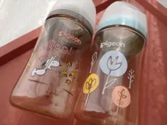 pigeon 哺乳瓶 240ml 2本セット + 乳首2つ