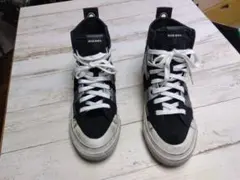 DIESEL ハイカットスニーカー ブラック/ホワイト