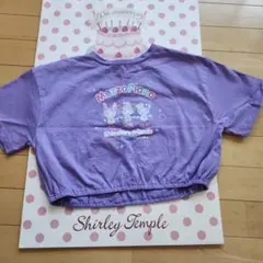 MezzoPiano×しなこ　クロップドTシャツ パープル140