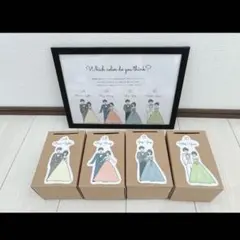 結婚式 ドレス色当て 投票箱