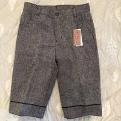 【未使用タグ付】コムサイズム キッズ フォーマル ハーフパンツ グレー 140A