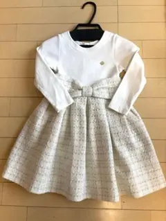 ケイトスペード リボンワンピース ホワイト サイズ110