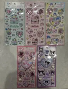 キラキラジュエルシール　5個セット