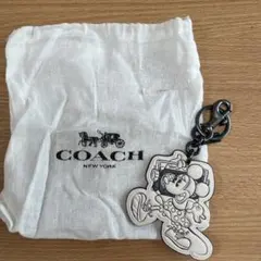 未使用！Disney x COACHミニー キーホルダー レザー 赤 - メルカリ