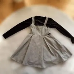 Lovetoxic チェック柄ジャンバースカート