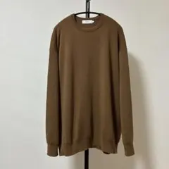 試着のみ✨グラフペーパー ハイデンシティー クルーネック ニット F ベージュのサムネイル