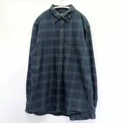 UNIQLO ユニクロ フランネル チェックシャツ　グリーン 長袖 メンズ S