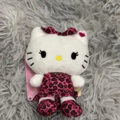 ハローキティ マスコット XOXO ギャル ヒョウ柄 即日発送