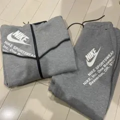 NIKE ナイキテックフリース上下セットMサイズ　グレーカラー